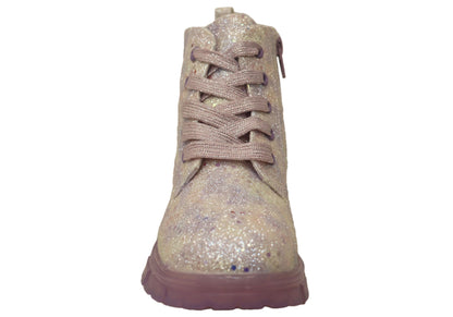 Grosby Kids Koko Lights Comfortable Girls Ankle Boots