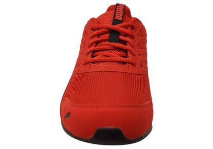 Puma Electro Mens Comfortable Lace Up Shoes Red Black