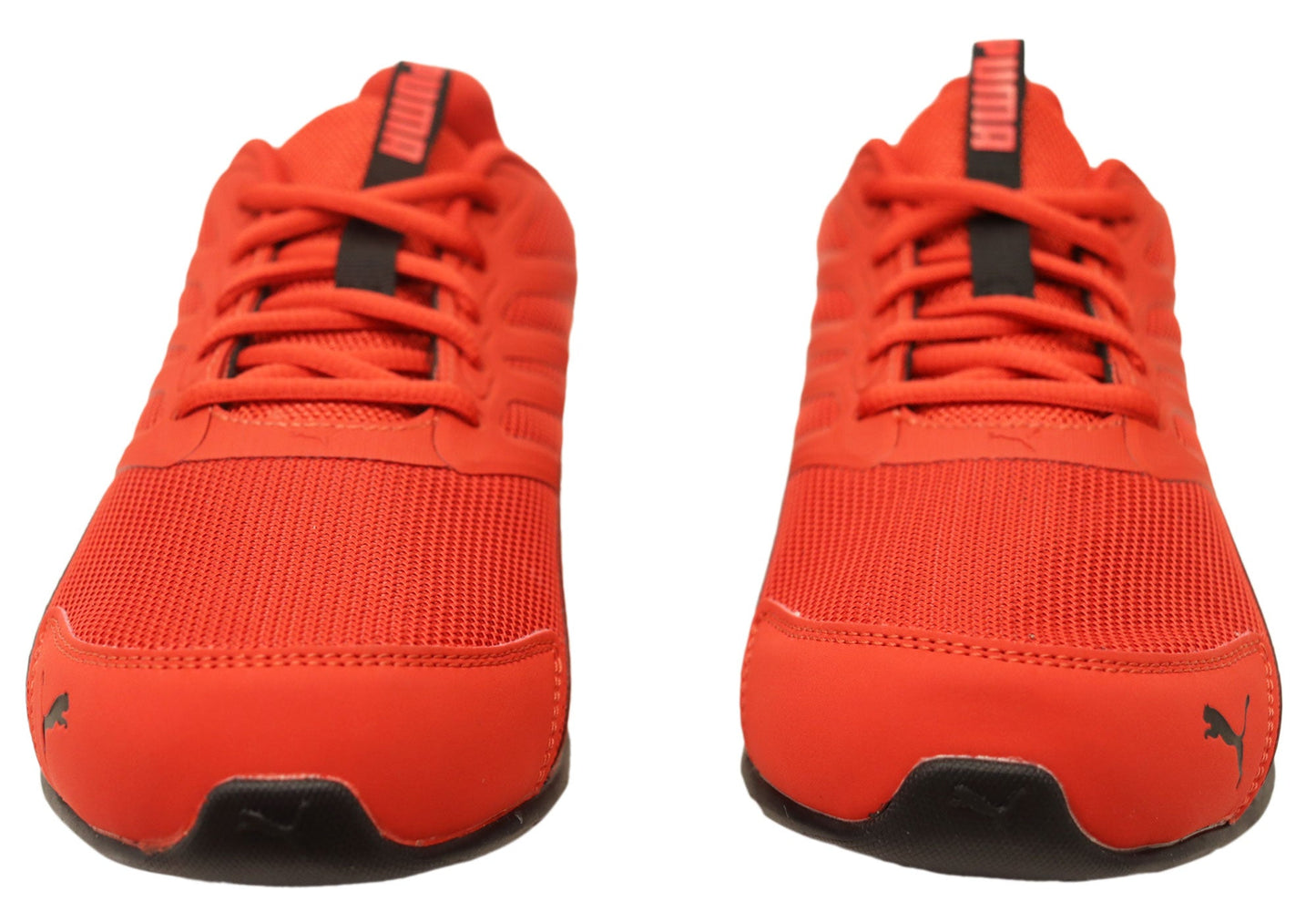 Puma Electro Mens Comfortable Lace Up Shoes Red Black