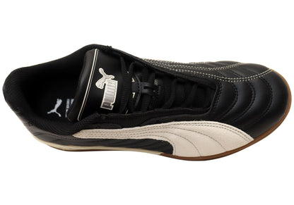 Puma Tifosi Calcio LS Mens Comfort Lace Up Casual Shoes Black Alpine