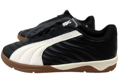 Puma Tifosi Calcio LS Mens Comfort Lace Up Casual Shoes Black Alpine