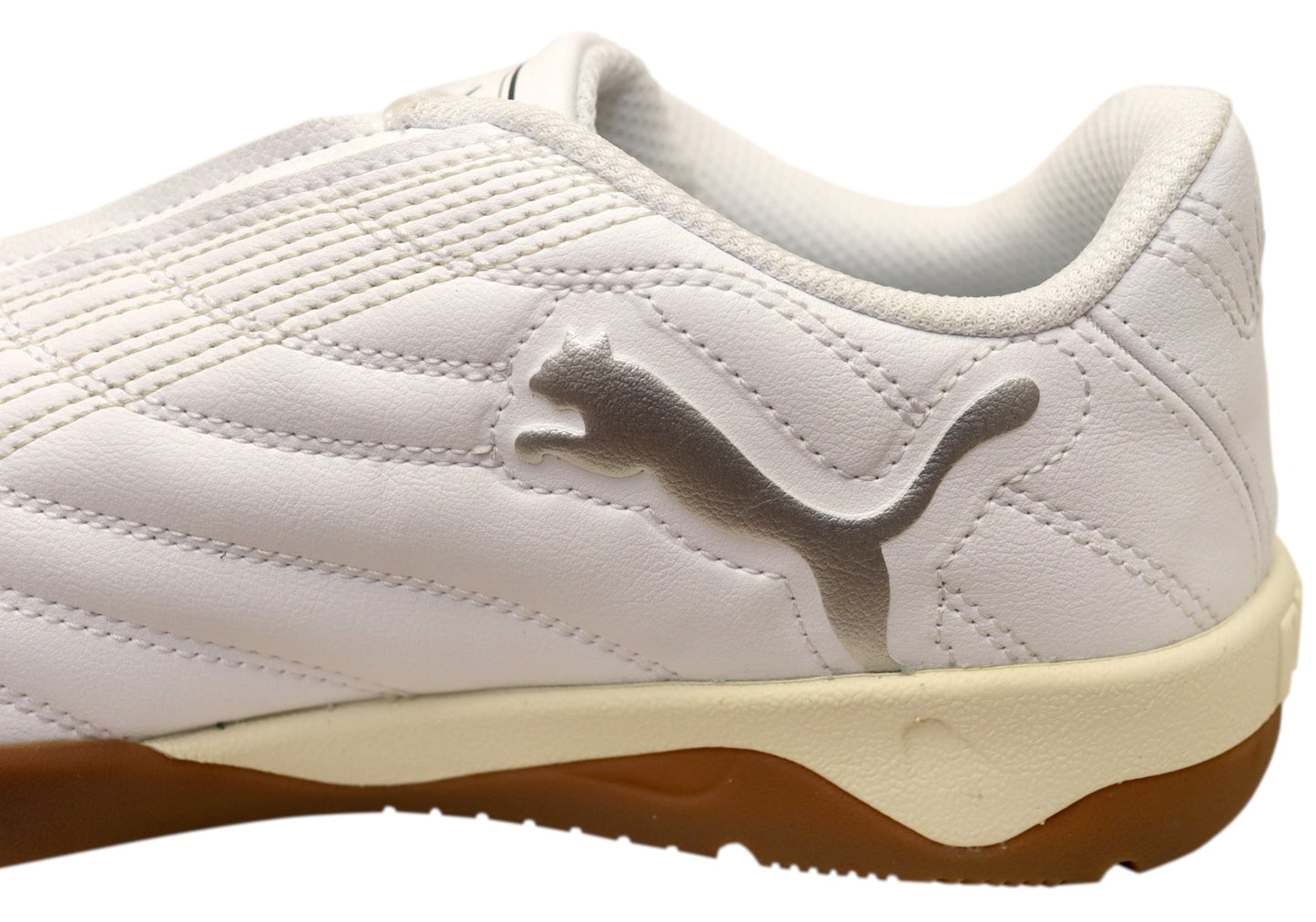 Puma Tifosi Calcio LS Mens Comfort Lace Up Casual Shoes White Black