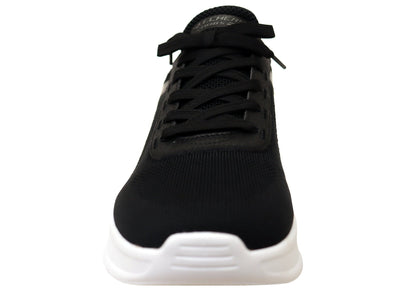 Skechers Mens Slip Ins BOBS Sport Arc Wave 2.0 Comfortable Shoes