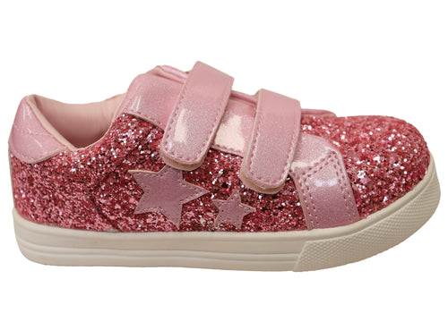 Grosby Angel Infant Toddler Junior Kids Girls Adjustable Strap Shoes