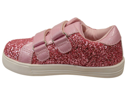 Grosby Angel Infant Toddler Junior Kids Girls Adjustable Strap Shoes
