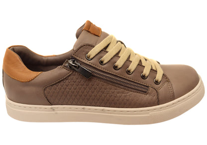 Cabello Comfort Ursa Womens Leather European Cushioned Casual Shoes