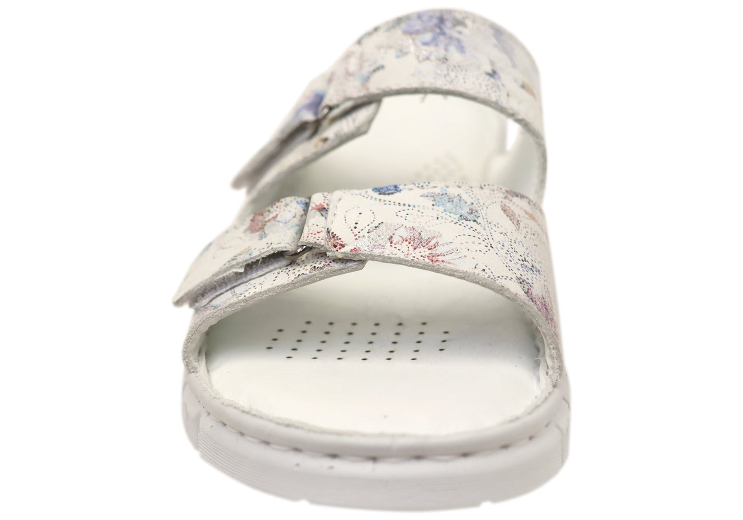 Orizonte Nerine Womens Comfortable European Leather Slides Sandals