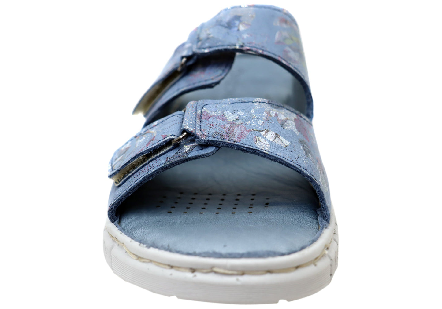 Orizonte Nerine Womens Comfortable European Leather Slides Sandals