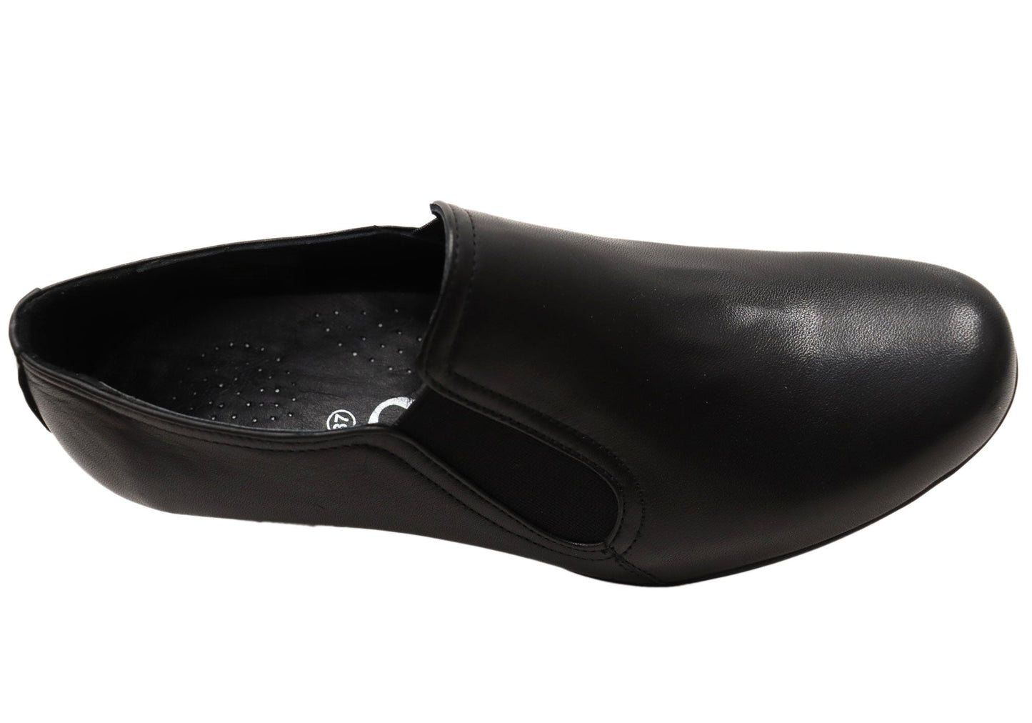 Cabello Comfort Evana Womens Leather European Mid Heel Shoes