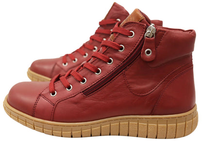 Cabello Comfort Reagan Womens Comfortable Leather European Ankle Boots
