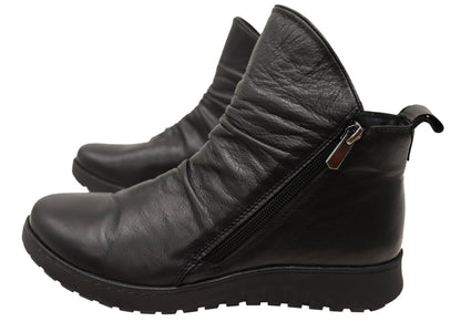 Cabello Comfort Express Womens Comfort Leather European Ankle Boots
