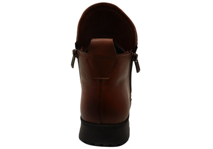 Cabello Comfort Express Womens Comfort Leather European Ankle Boots