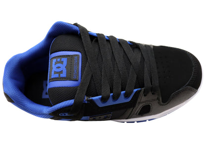 DC Shoes Mens Stag Comfortable Leather Shoes Fade Out Indigo