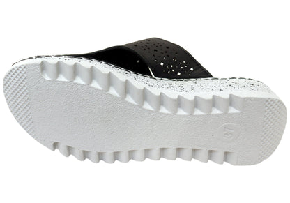 Orizonte Beau Womens Comfortable European Leather Thongs Sandals