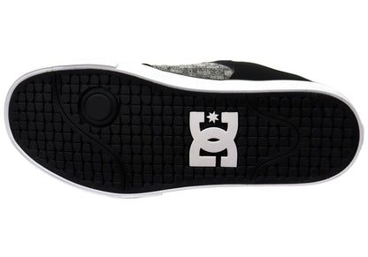 DC Shoes Mens Pure Comfortable Leather Shoes Black Monogram