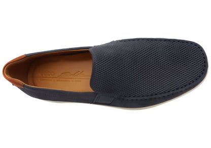 ECCO S Lite Moc Mens Nubuck Leather Moccasin Loafers