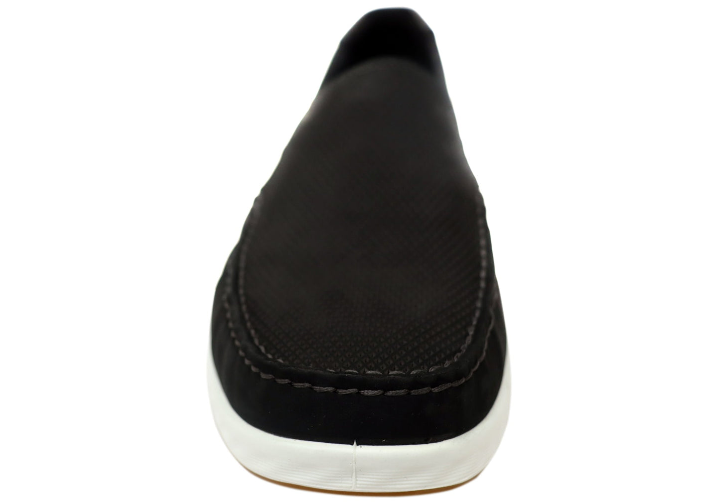 ECCO S Lite Moc Mens Nubuck Leather Moccasin Loafers