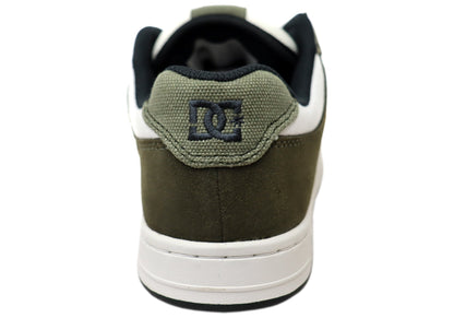 DC Shoes Mens Manteca 4 Comfortable Leather Shoes Khaki Dark Olive