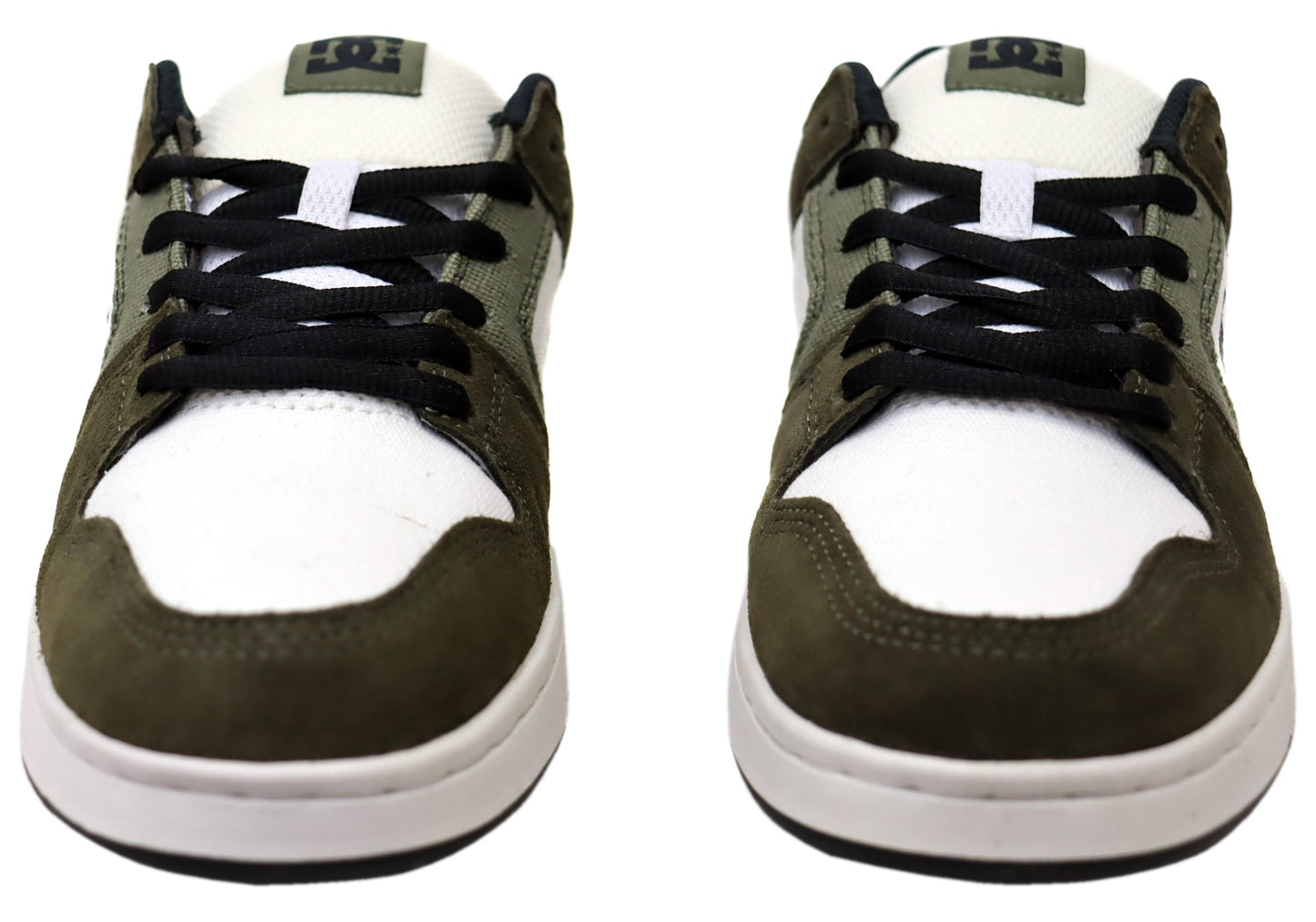 DC Shoes Mens Manteca 4 Comfortable Leather Shoes Khaki Dark Olive