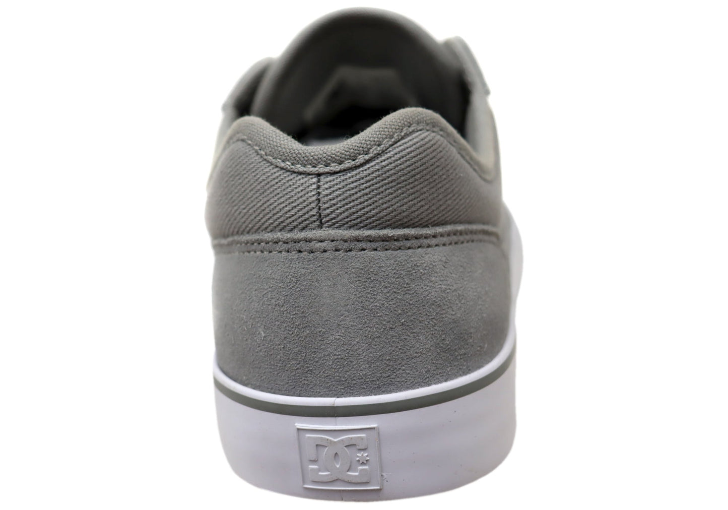 DC Shoes Mens Comfortable Tonik Leather Lace Up Shoes Grey Grey White