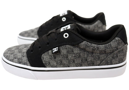 DC Shoes Mens Comfortable Anvil TX Lace Up Shoes Charcoal