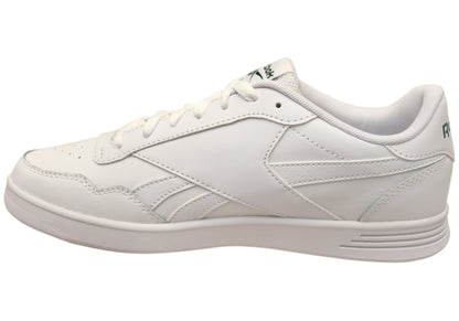 Reebok Court Advance Mens Comfortable White Lace Up Sneakers