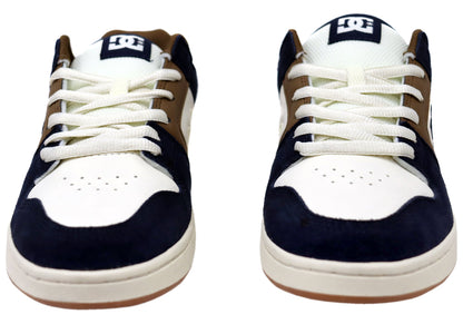 DC Shoes Mens Manteca 4 Comfortable Leather Shoes Tan Brown