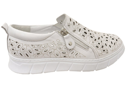 Cabello Comfort Ursula Womens Leather Shoes Made In Europe