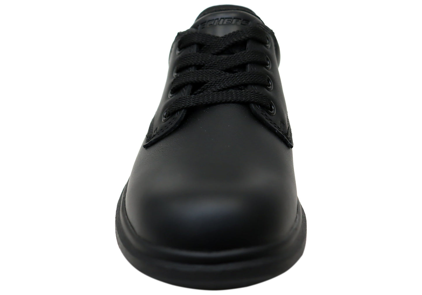 Skechers Unisex Kids Smooth Tracks Classic Frame Leather School Shoes