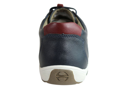 Ferricelli Marcus Mens Leather Slip On Casual Shoes Made In Brazil