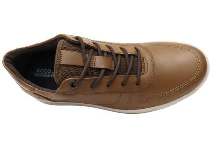 ECCO Mens Byway Comfortable Leather Casual Lace Up Shoes