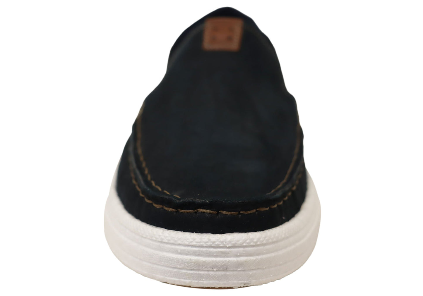 Pegada Renzo Mens Leather Comfort Casual Slip On Shoes Made In Brazil