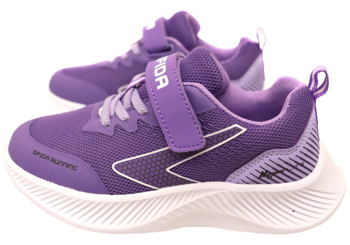 Sfida Kaleido Kids Girls Comfortable Adjustable Strap Athletic Shoes