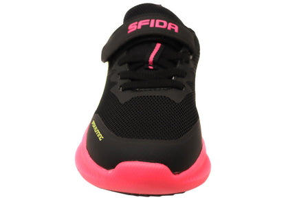 Sfida Kaleido Kids Girls Comfortable Adjustable Strap Athletic Shoes