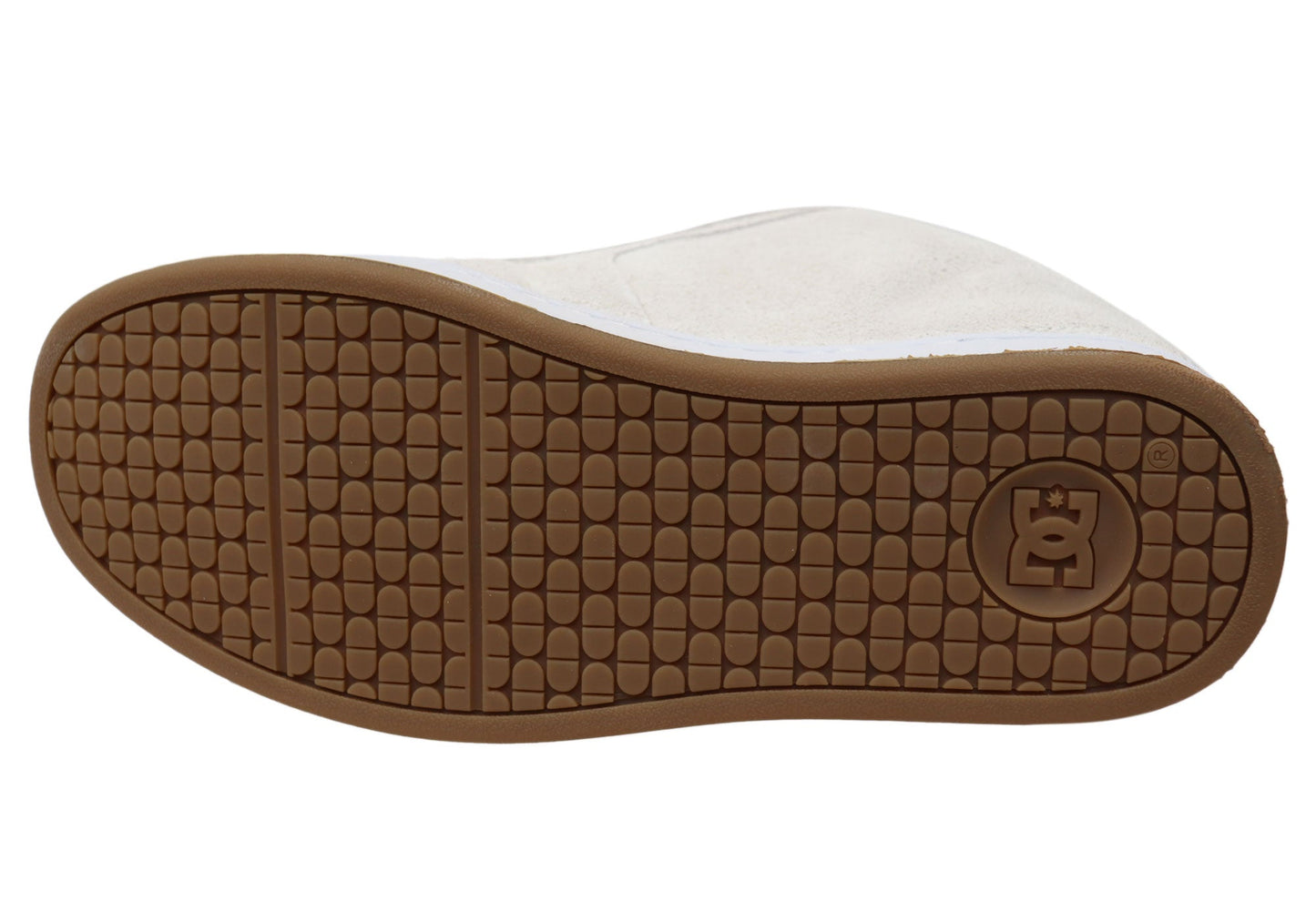 DC Shoes Mens Comfortable Leather Net SE Shoes Off White Green