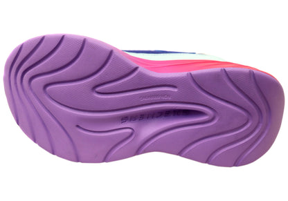 Skechers Kids Girls Wave 92 Imara Lite Comfortable Shoes Navy Multi