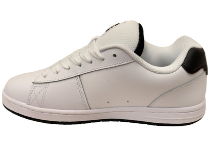 DC Shoes Mens Gaveler 2.0 Comfortable Leather Lace Up Shoes