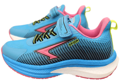 Sfida Zephyr Kids Girls Comfortable Adjustable Strap Athletic Shoes