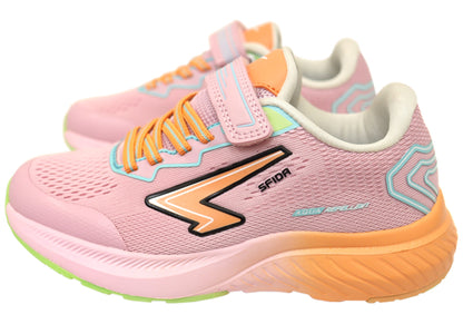 Sfida Brazen Kids Girls Comfortable Adjustable Strap Athletic Shoes