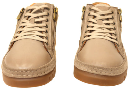 Cabello Comfort Wren Womens Leather Wide Fit Leather Casual Shoes