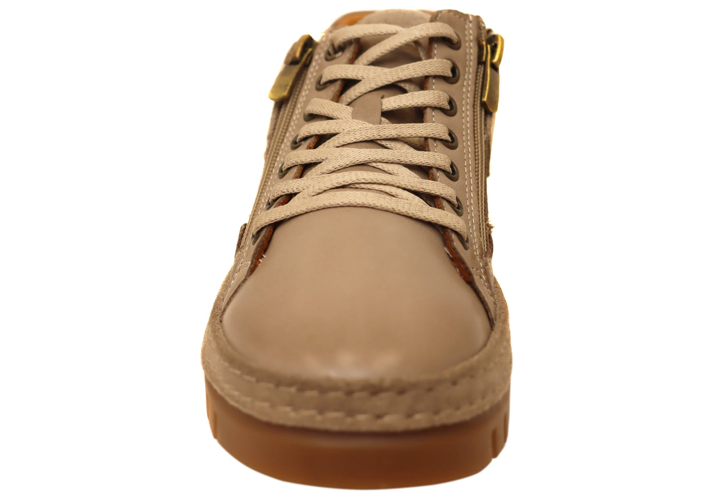 Cabello Comfort Wren Womens Leather Wide Fit Leather Casual Shoes