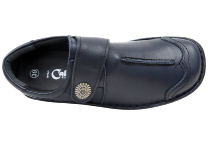 Cabello Comfort 5072-27 Womens Leather Adjustable Strap Wide Fit Shoes