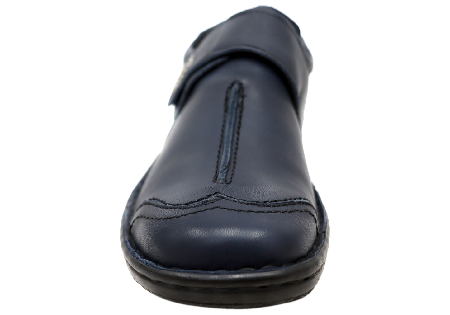 Cabello Comfort 5072-27 Womens Leather Adjustable Strap Wide Fit Shoes