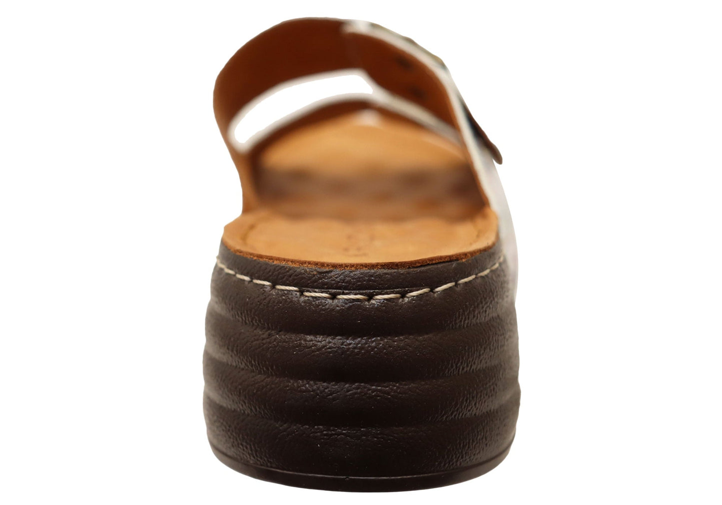 Orizonte Dahliacomfort Womens Comfort European Leather Slides Sandals