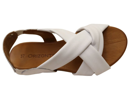 Orizonte Eticca Womens European Leather Comfortable Sandals