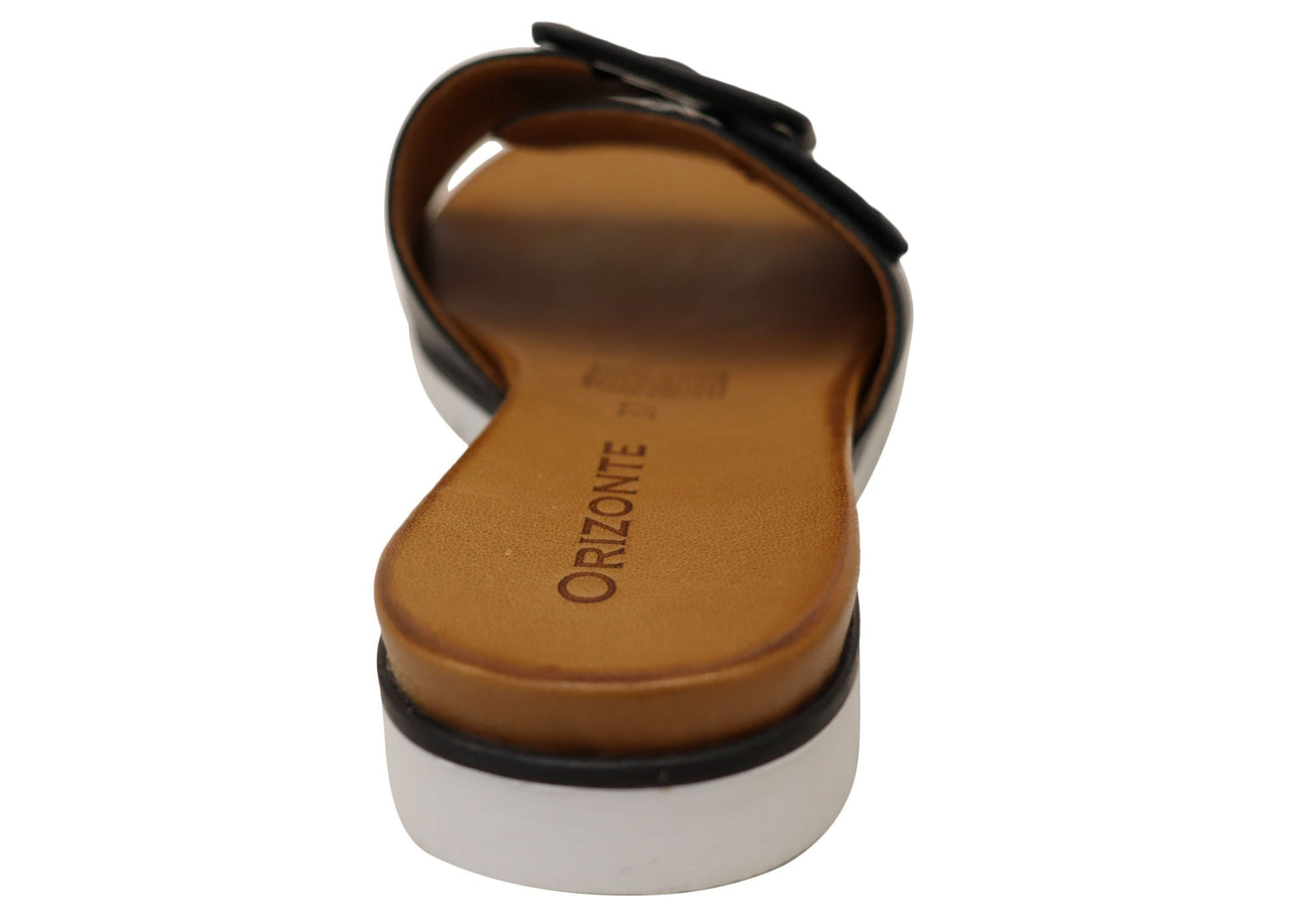 Orizonte Lunaluxe Womens Comfortable European Leather Slides Sandals