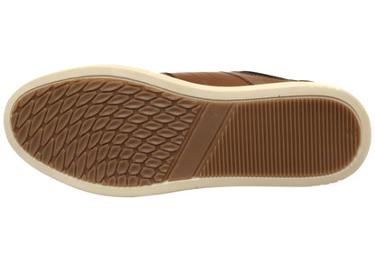 Wild Rhino Blast Mens Comfortable Leather Lace Up Casual Shoes