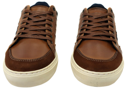 Wild Rhino Blast Mens Comfortable Leather Lace Up Casual Shoes