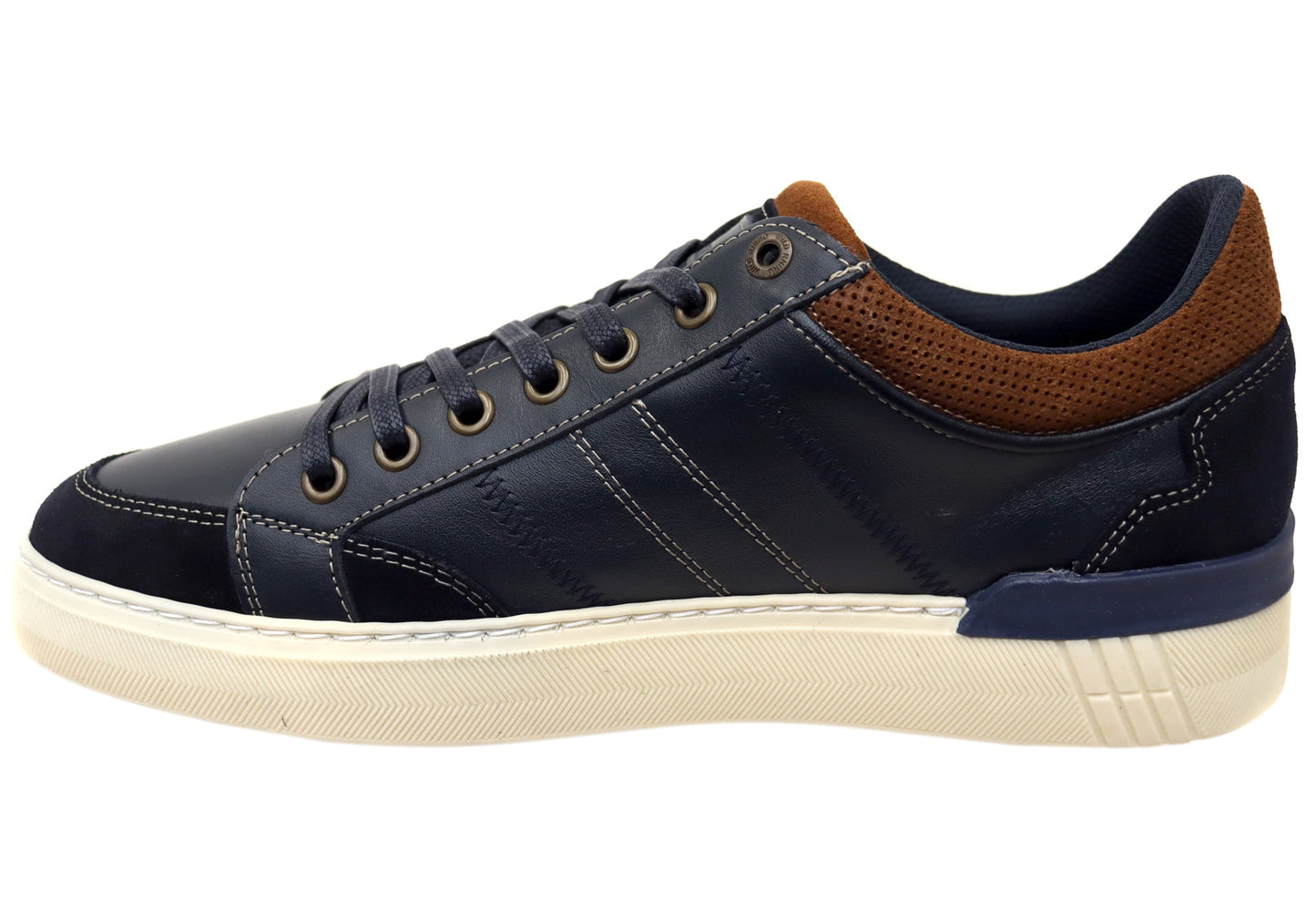 Wild Rhino Blast Mens Comfortable Leather Lace Up Casual Shoes