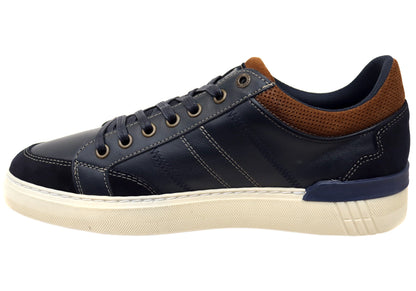 Wild Rhino Blast Mens Comfortable Leather Lace Up Casual Shoes